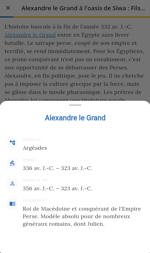 Détail Alexandre le Grand