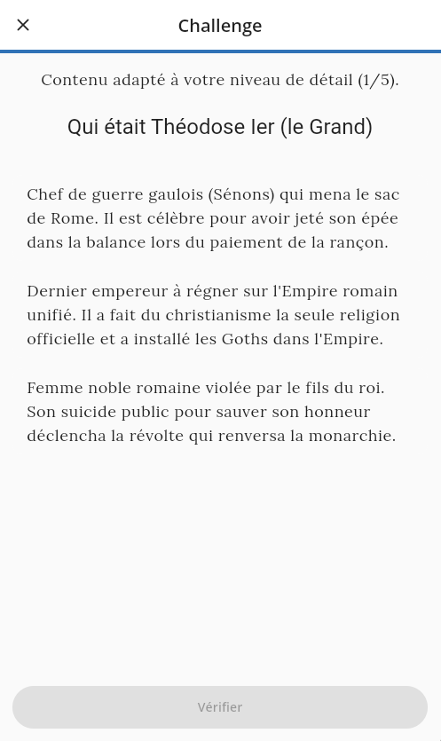 Écran de révision SRS